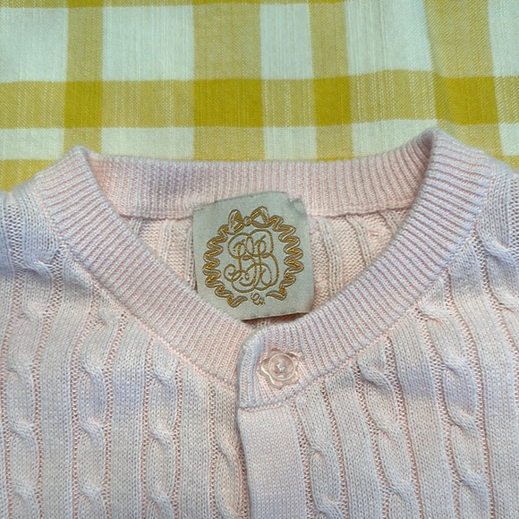 Pink TBBC Cable Knit Cardigan size 4 - Picture 2 of 5